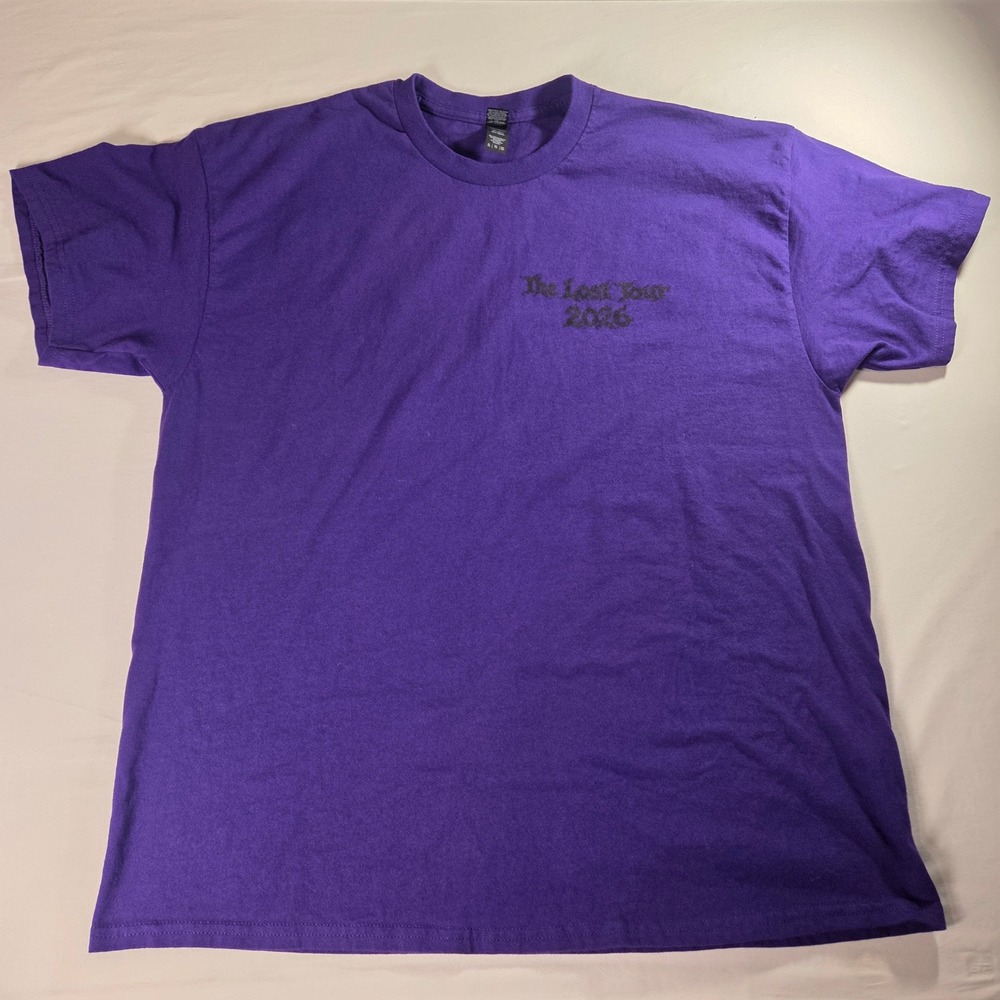 Phoebe Bridgers The Lost Tour 2026 Local Crew T Shirt Purple Men's Size XL